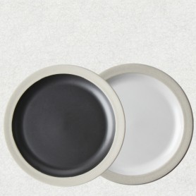 ERATO 토랑 원 접시 대 28cm (블랙, 화이트)