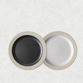 ERATO 토랑 원 접시 소 20cm (블랙, 화이트)