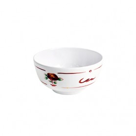 유포 레인보우 316 멜라민 빨간꽃 공기 4인치 밥그릇 / 멜라민식기 / 멜라민그릇 / 업소용그릇 / 공기그릇