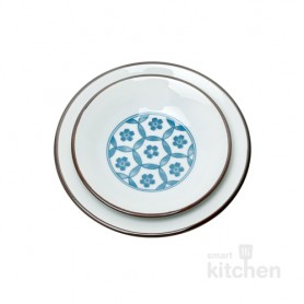 유포 블링-44,45 도자기 꽃 앞접시 小, 꽃 앞접시 中 업소용식기 / 업소용그릇 / 반찬접시 / 반찬기 / 반찬그릇 / 도자기그릇