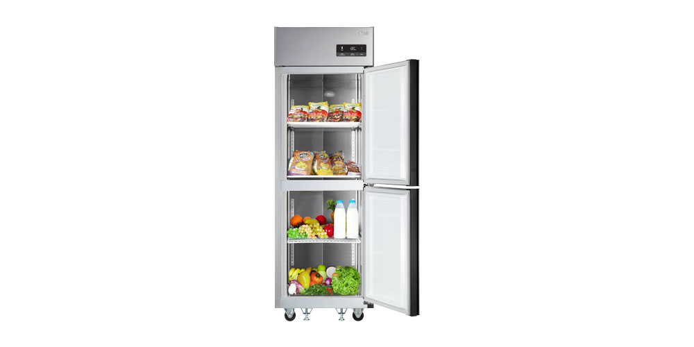 LG 업소용 일체형 냉장고25BOX(500ℓ급)C052AR 스텐 냉장2칸 가격문의